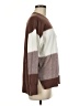 Fate Color Block Brown Pullover Sweater Size M - photo 4