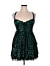 Forever 21 Stars Green Teal Cocktail Dress Size XL - photo 1