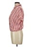 Kut from the Kloth Stripes Pink Short Sleeve Blouse Size L - photo 5