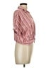 Kut from the Kloth Stripes Pink Short Sleeve Blouse Size L - photo 4