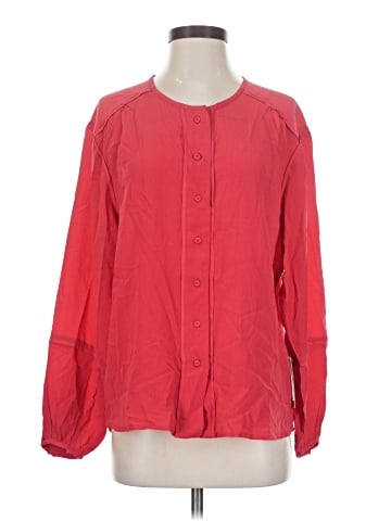 Mirth Long Sleeve Silk Top (view 1)