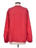 Mirth 100% Silk Red Long Sleeve Silk Top Size S - photo 2