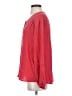 Mirth 100% Silk Red Long Sleeve Silk Top Size S - photo 5