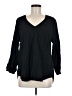 Current/Elliott Black Long Sleeve Blouse Size Med (2) - photo 1