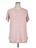 Moa Moa Stripes Pink Short Sleeve Top Size XL - photo 1