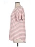 Moa Moa Stripes Pink Short Sleeve Top Size XL - photo 5