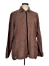 Flax 100% Linen Chevron-herringbone Burgundy Brown Coat Size 14 (L) - photo 1