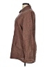 Flax 100% Linen Chevron-herringbone Burgundy Brown Coat Size 14 (L) - photo 5