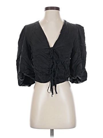 Nicholas 3/4 Sleeve Silk Top (view 1)