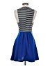 Double Zero Stripes Blue Casual Dress Size M - photo 2