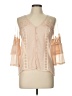 Lulumari 100% Polyester Ivory 3/4 Sleeve Blouse Size L (estimated) - photo 1