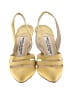Manolo Blahnik 100% Suede Gold Yellow Heels Size EU 35 - photo 2