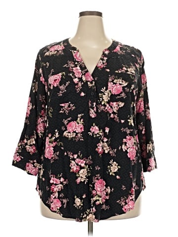 Torrid 3/4 Sleeve Blouse (view 1)