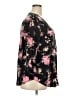 Torrid Floral Black 3/4 Sleeve Blouse Size 2X Plus (2) - photo 4