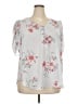 Torrid 100% Polyester Gray 3/4 Sleeve Blouse Size 2X Plus (2) - photo 1