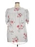 Torrid 100% Polyester Gray 3/4 Sleeve Blouse Size 2X Plus (2) - photo 2