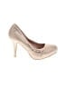Forever Gold Heels Size 8 1/2 - photo 1