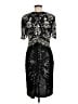 Unbranded 100% Silk Black Cocktail Dress Size M - photo 2