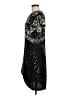 Unbranded 100% Silk Black Cocktail Dress Size M - photo 5