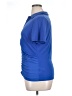 Boston Proper 100% Polyester Blue Short Sleeve Blouse Size XL - photo 5