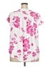 Torrid 100% Polyester Pink Short Sleeve Blouse Size 2X Plus (2) - photo 2