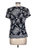 Kate Hill 100% Nylon Black Short Sleeve Top Size L - photo 2