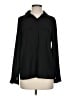 Mango Black Long Sleeve Blouse Size S - photo 1
