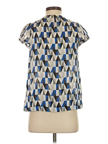 Theory Short Sleeve Silk Top (view 2)