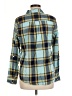 St. John's Bay 100% Cotton Plaid Teal Long Sleeve Button-Down Shirt Size M - photo 2