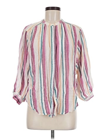 Kaari Blue 3/4 Sleeve Blouse (view 1)