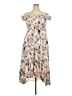 Torrid 100% Rayon Floral Ivory Casual Dress Size 2X Plus (2) - photo 1