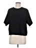 Splendid Solid Black Short Sleeve T-Shirt Size M - photo 1