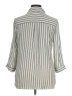 B.wear 100% Polyester Stripes Gray Silver 3/4 Sleeve Blouse Size XL - photo 2