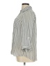 B.wear 100% Polyester Stripes Gray Silver 3/4 Sleeve Blouse Size XL - photo 5