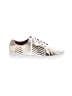 Donald J Pliner Chevron-herringbone Gold Silver Sneakers Size 9 1/2 - photo 1