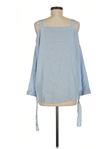 Tibi 3/4 Sleeve Silk Top (view 2)