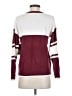 Derek Heart Color Block Burgundy Pullover Sweater Size S - photo 2