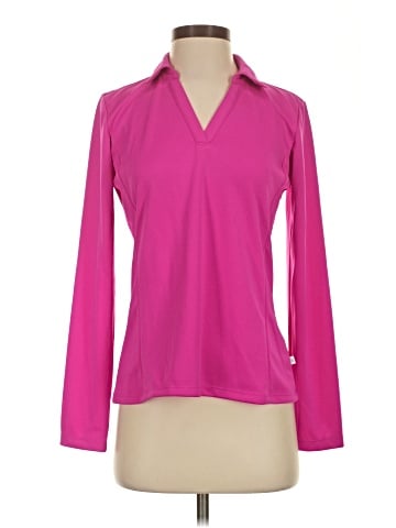 Lady Hagen Long Sleeve Polo (view 1)