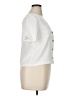 Monteau Ivory White Short Sleeve Blouse Size XL - photo 4