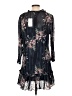 Reiss 100% Polyester Floral Blue Casual Dress Size 12 - photo 2