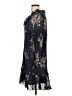 Reiss 100% Polyester Floral Blue Casual Dress Size 12 - photo 5