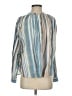 matta Stripes Blue Long Sleeve Blouse Size S - photo 1