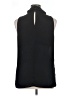 Trouve 100% Polyester Black Sleeveless T-Shirt Size XL - photo 2