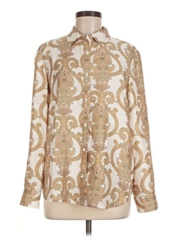 J. McLaughlin Long Sleeve Silk Top (view 1)