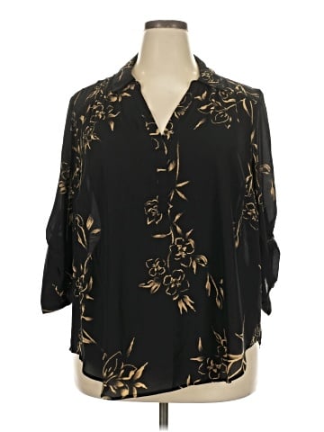 Torrid 3/4 Sleeve Blouse (view 1)