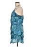 Forever 21 100% Rayon Paisley Blue Cocktail Dress Size L - photo 5