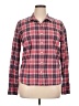 UNTUCKit 100% Cotton Plaid Red Long Sleeve Button-Down Shirt Size 14 - photo 1