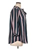 Torrid 100% Polyester Stripes Teal 3/4 Sleeve Blouse Size 1X Plus (1) - photo 4