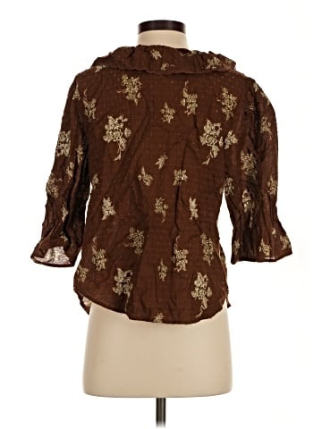 Ultra Pink 3/4 Sleeve Blouse (view 2)