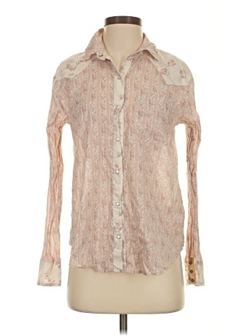 Free People Long Sleeve Button-Down Shirt (view 1)